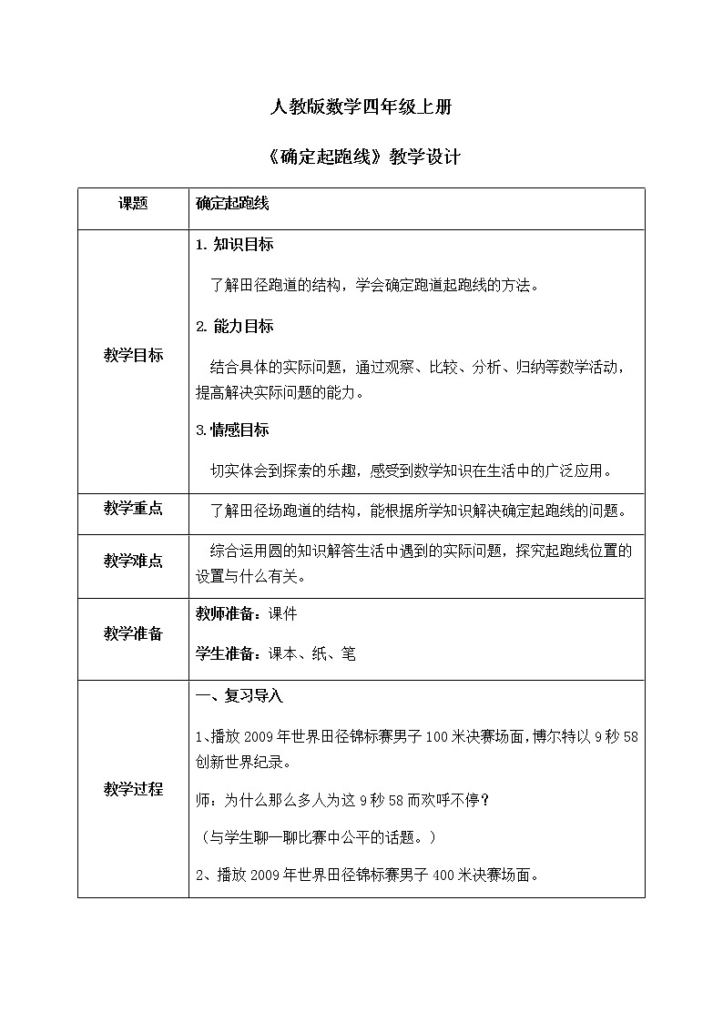 《确定起跑线》课件+教案01