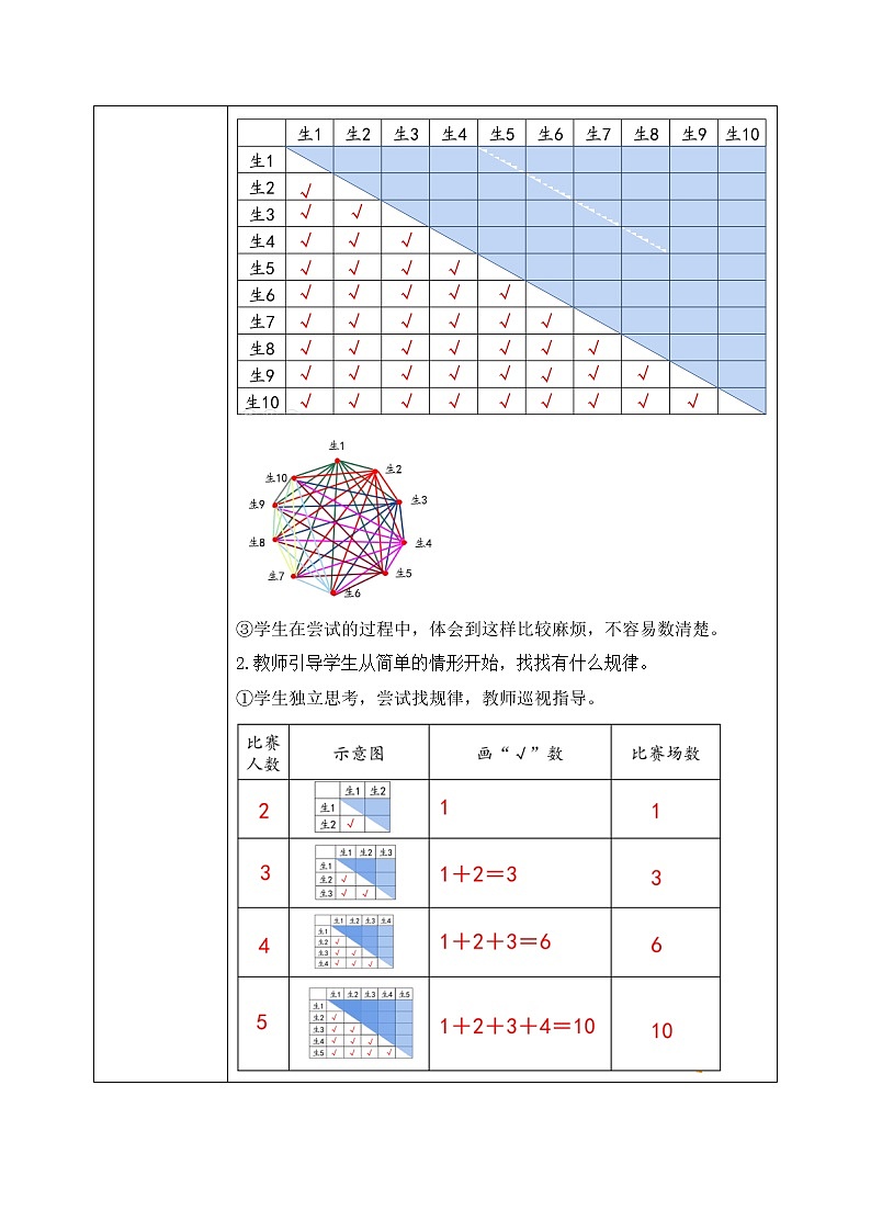 北师大数学六上《比赛场次》课件PPT+教案02