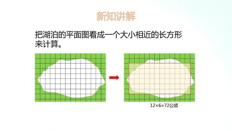 苏教版数学五年级上册 2.6数图形法求不规则图形的面积 课件第7页