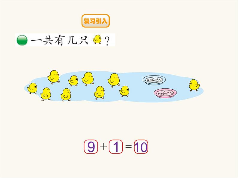 北师大版一年级数学上册第3单元第8课时小鸡吃食课时课件02