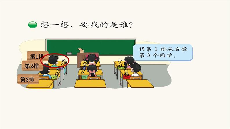 北师大版一年级数学上册第5单元第4课时教室课时课件03