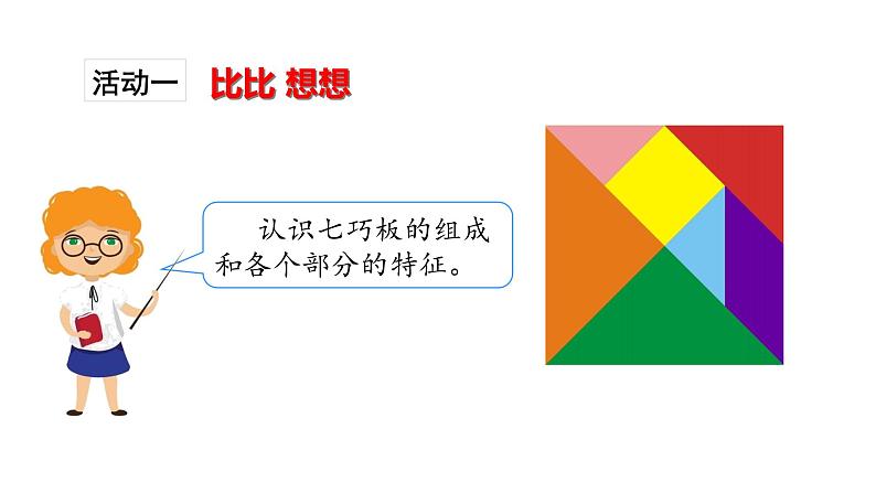 苏教版数学二年级上册 2.3有趣的七巧板 课件第2页