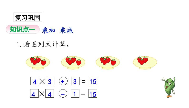 苏教版数学二年级上册 3.4乘加乘减习题 课件02