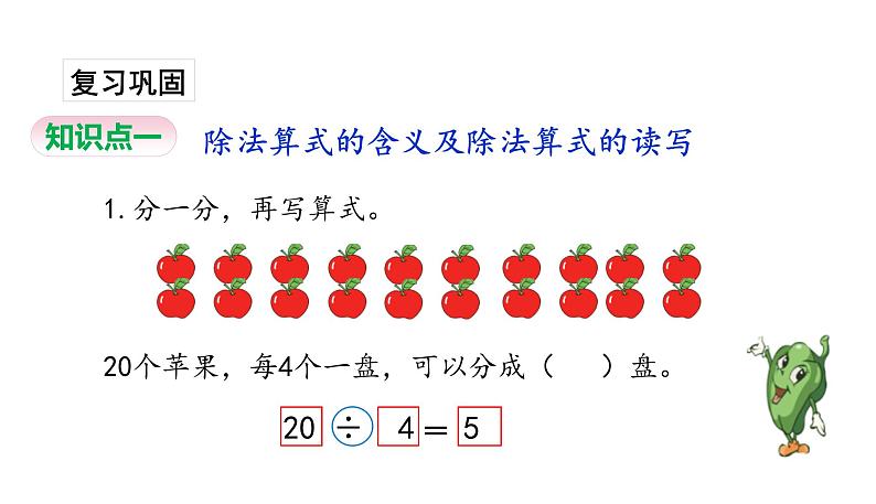 苏教版数学二年级上册 4.4认识除法习题 课件02