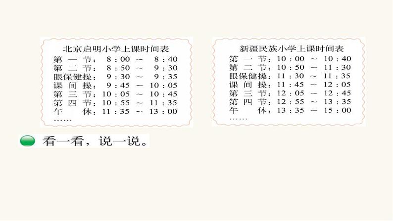 北师大版三年级数学上册第7单元3.7.3时间表课件04