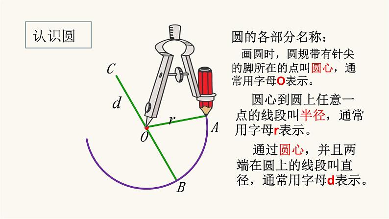 北师大版六年级数学上册第1单元第1课时圆的认识（一）课件08