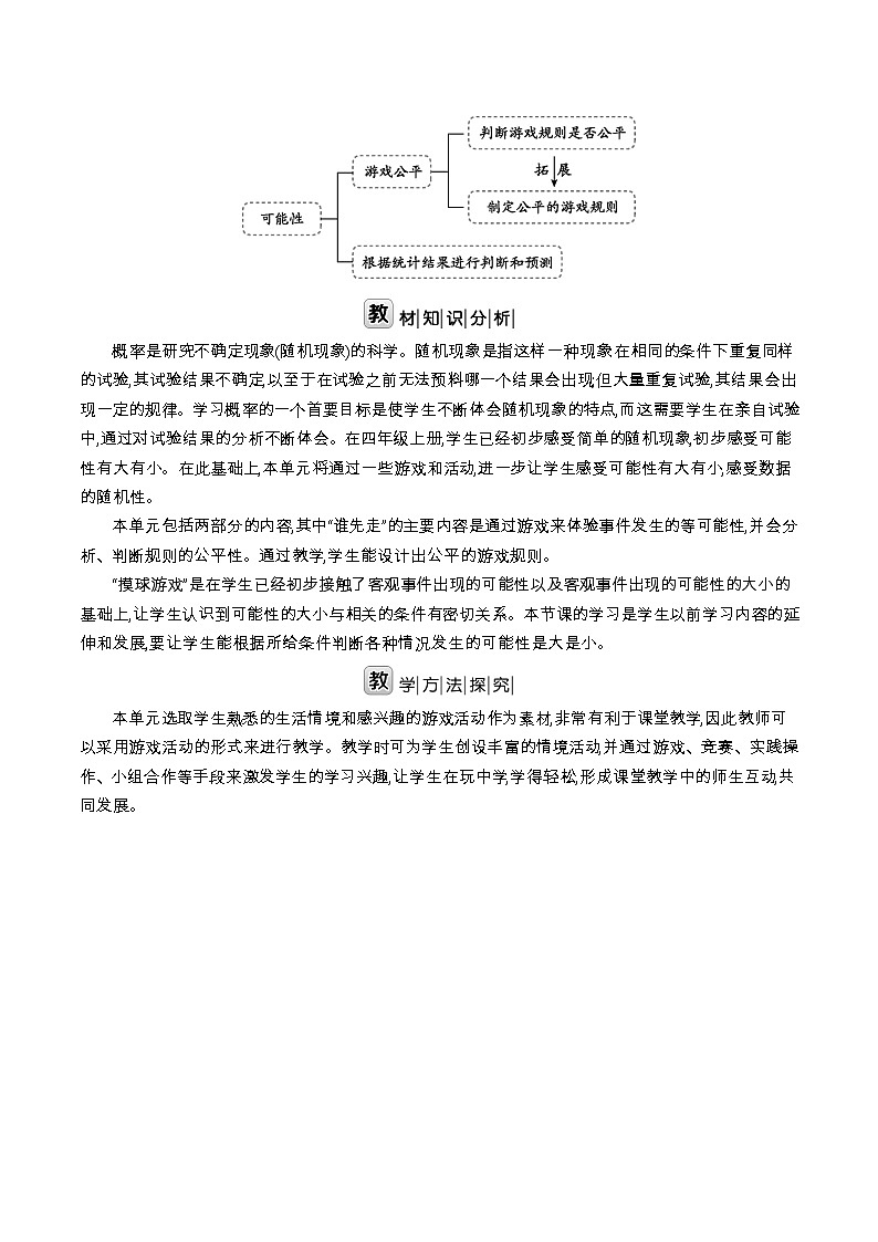 北师大版五年级数学上册第7单元可能性课时教案第2页