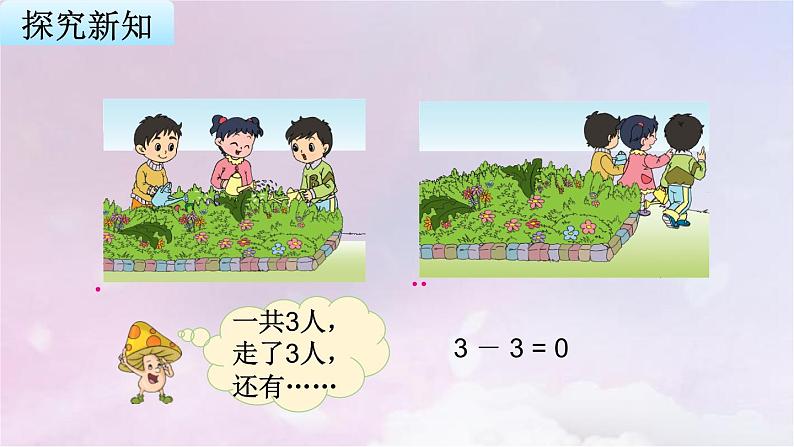 苏教版一年级数学上册第8单元第3课时有关0的加减法课件第4页