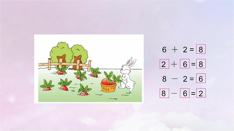 苏教版一年级数学上册第8单元第6课时得数是8的加法和相应的减法课件第5页