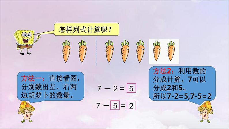 苏教版一年级数学上册第8单元第5课时6、7减几课件第5页