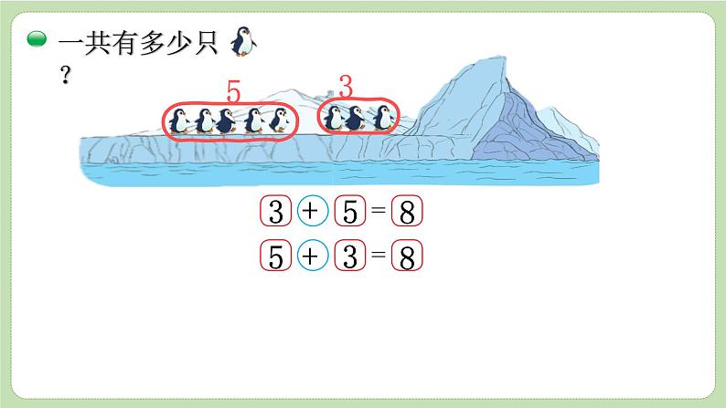 小学数学 北师大版 一年级上册 第三单元第11课时《可爱的企鹅》 课件第3页