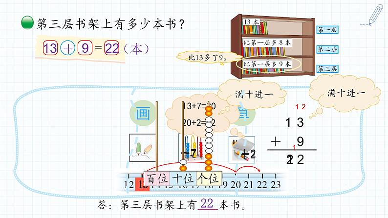 小学数学 北师大版 一年级下册 第六单元第2课时《图书馆（试一试）》课件03