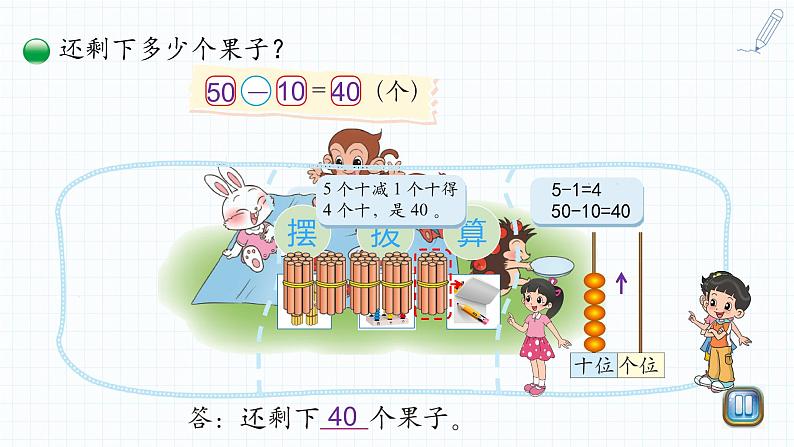 小学数学 北师大版 一年级下册 第五单元第1课时《小兔请客》 课件第4页