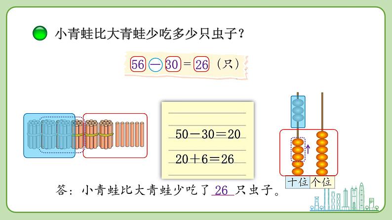 小学数学 北师大版 一年级下册 第五单元第3课时《青蛙吃虫子》 课件第8页