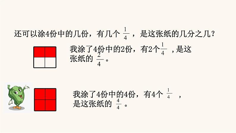 苏教版三年级数学上册第七单元第2课时认识几分之几课件06