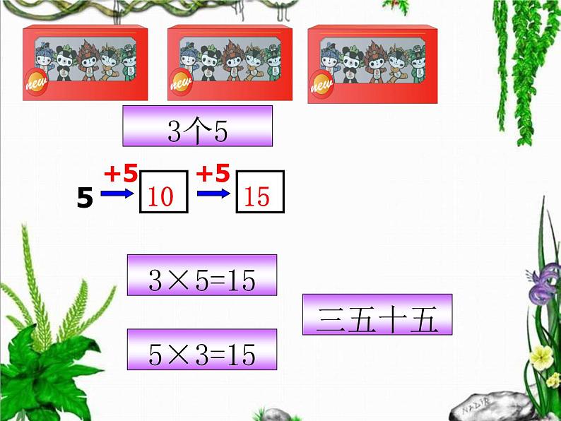 二年级数学上册教学课件-4.2.1   5的乘法口诀2-人教版(共12张PPT)第6页