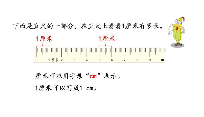 苏教版数学二年级上册 5.2认识厘米 课件第8页