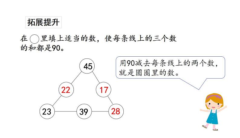 苏教版数学二年级上册 1.1连加连减习题 课件第5页