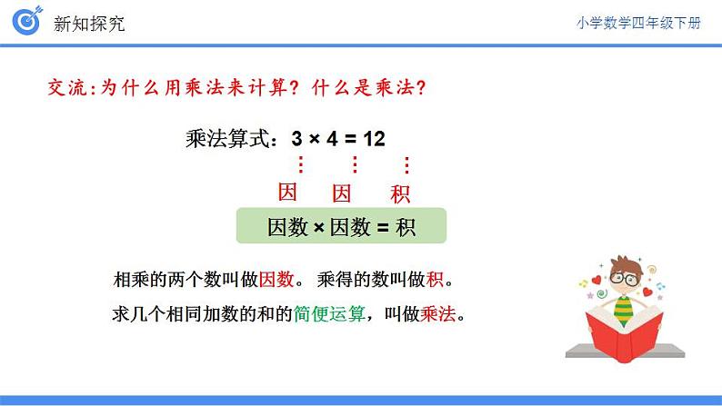 人教版小学数学四年级下册《乘除法的意义和各部分间的关系》ppt课件第7页