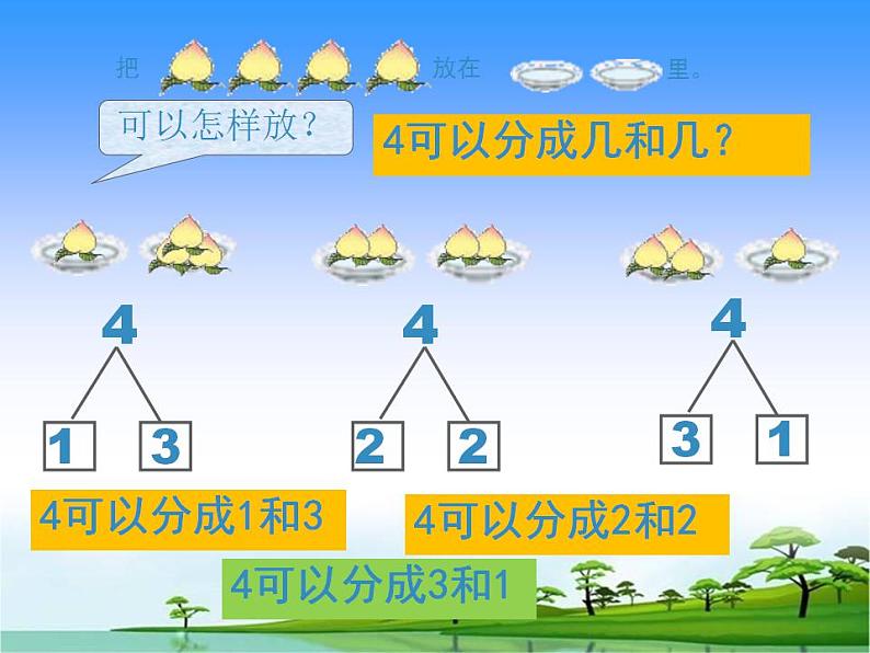 一年级上册数学课件-3.4以内数的分与合--人教版(共22张PPT)第7页