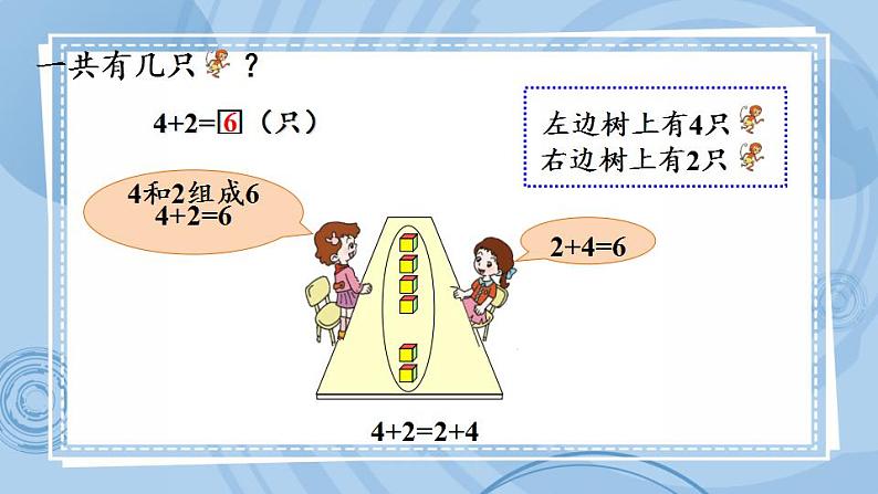 青岛版（五年制）1上数学 3.4 关于6、7的加法 课件04