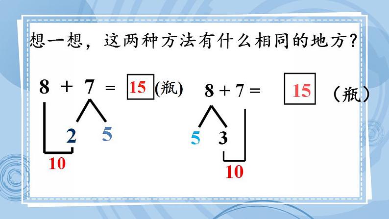 青岛版（五年制）1上数学 7.2 8加几 课件第7页