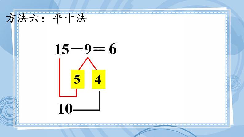 青岛版（五年制）1上数学 7.4 十几减9 课件第8页