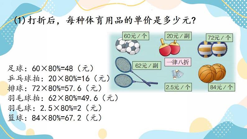 冀教版6上数学 5.4 折扣 课件第7页