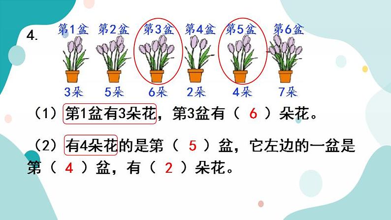 苏教版1年级上册数学第五单元练习二课件第5页