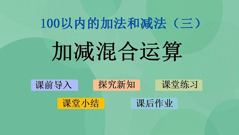 苏教版2上数学 1.2 加减混合运算 课件第1页