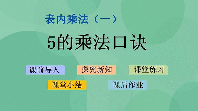 苏教版2上数学 3.5 5的乘法口诀 课件01