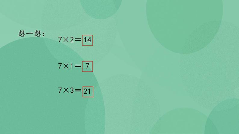 苏教版2上数学 6.1 7的乘法口诀 课件第6页