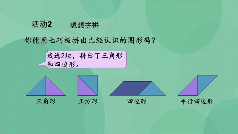 苏教版2上数学 2.4 有趣的七巧板  课件+教案+练习07