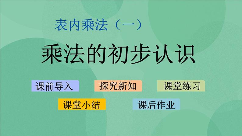 苏教版2上数学 3.1 乘法的初步认识  课件+教案+练习01