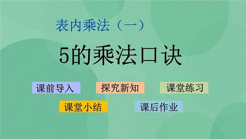 苏教版2上数学 3.5 5的乘法口诀  课件+教案+练习01