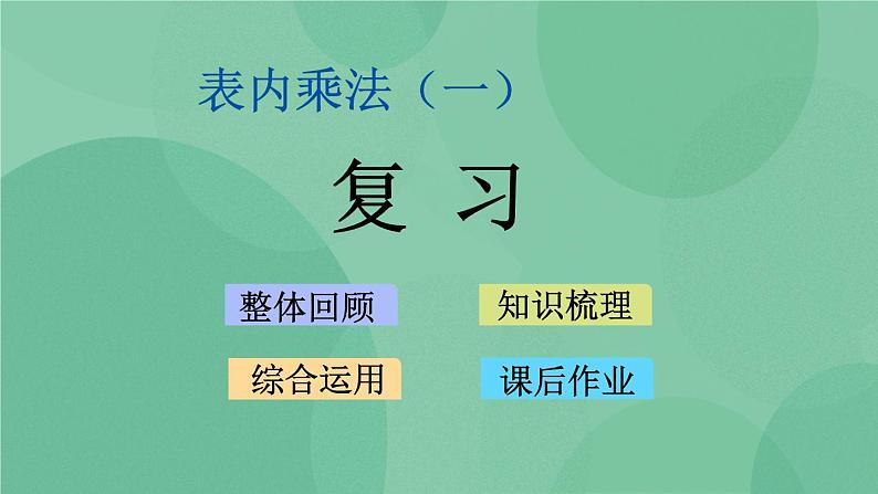 苏教版2上数学 3.10 复习 课件+教案+练习01