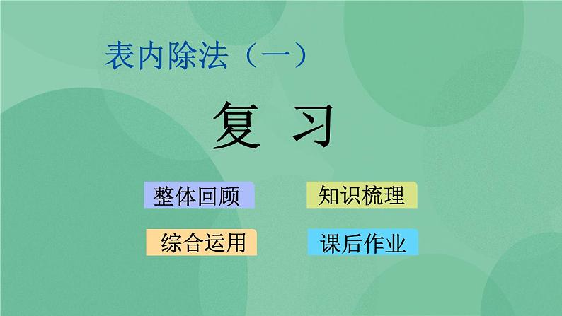 苏教版2上数学 4.8 复习 课件+教案+练习01