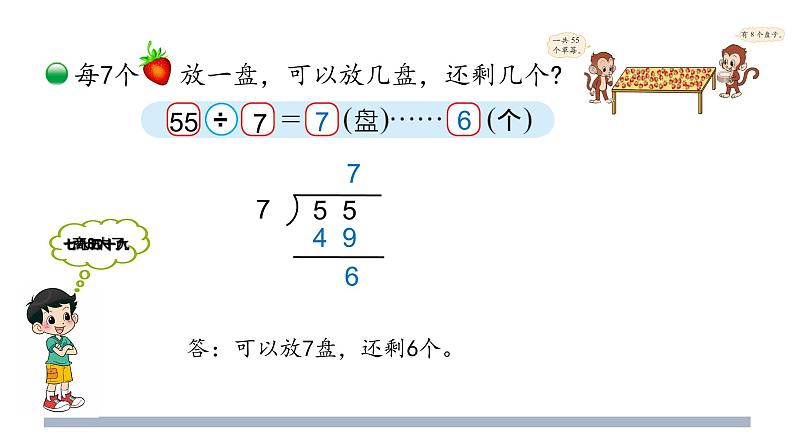 小学数学 北师大版 二年级下 第一单元第4课时《分草莓》 课件第5页