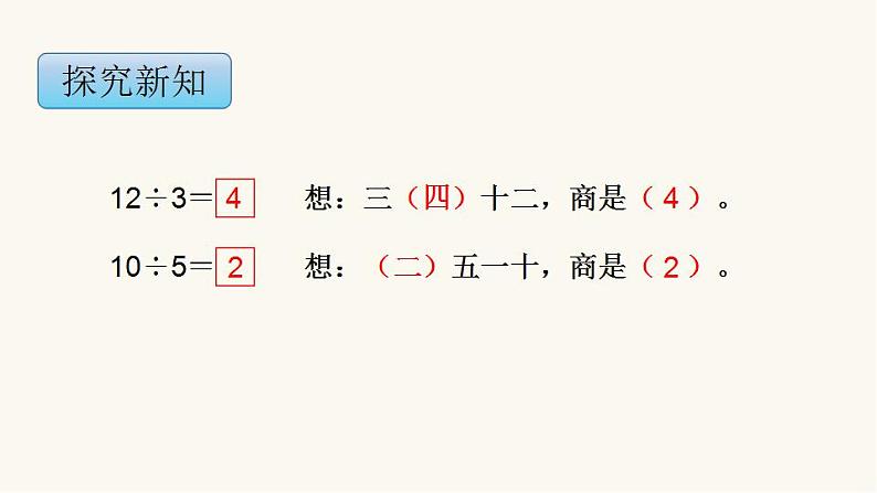 苏教版二年级数学上册第四单元4.5 用1-6的乘法口诀求商课件第6页