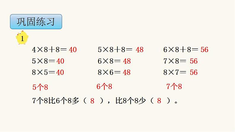 苏教版二年级数学上册第六单元6.3 8的乘法口诀课件第7页