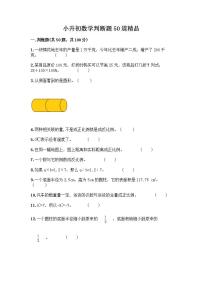 小升初数学判断题50道质优-质优（B卷） (2)