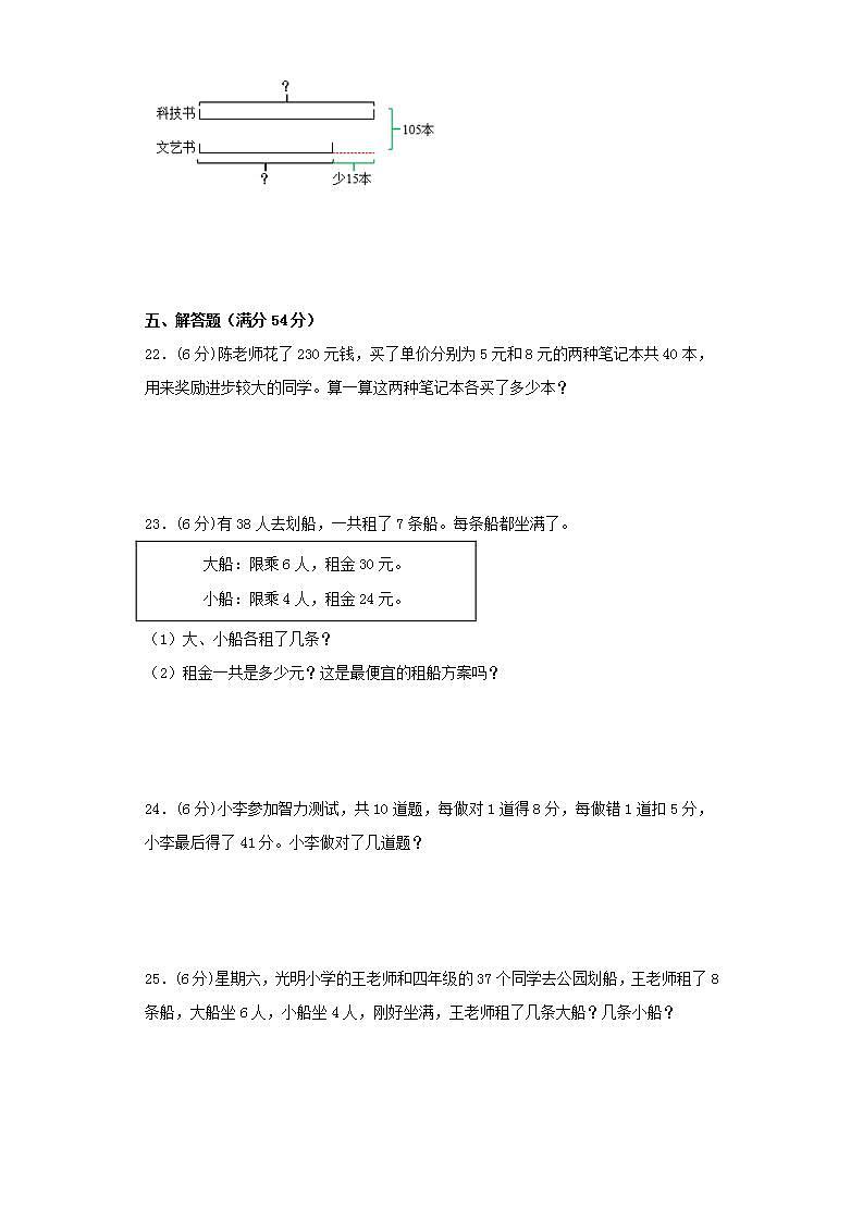 苏教版六年级上册数学第四单元解决问题的策略常考易错题综合汇编（一）第3页
