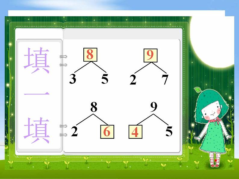 人教版数学一年级上册--8和9的认识和加减法-课件-人教版(共14张PPT)第2页