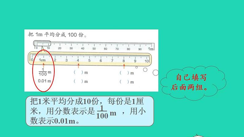2022四年级数学下册第4单元小数的意义和性质第1课时小数的意义预习课件新人教版第6页