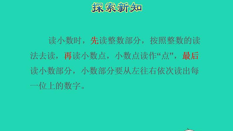 2022四年级数学下册第4单元小数的意义和性质第2课时小数的读法和写法授课课件新人教版06