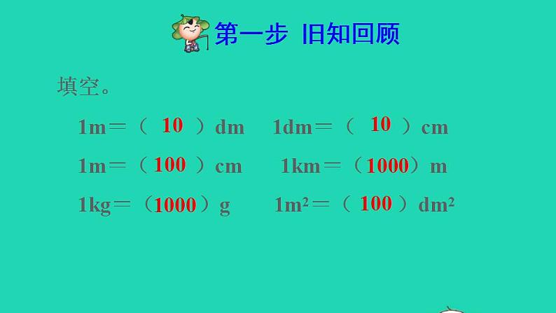 2022四年级数学下册第4单元小数的意义和性质第7课时小数与单位换算预习课件新人教版第2页