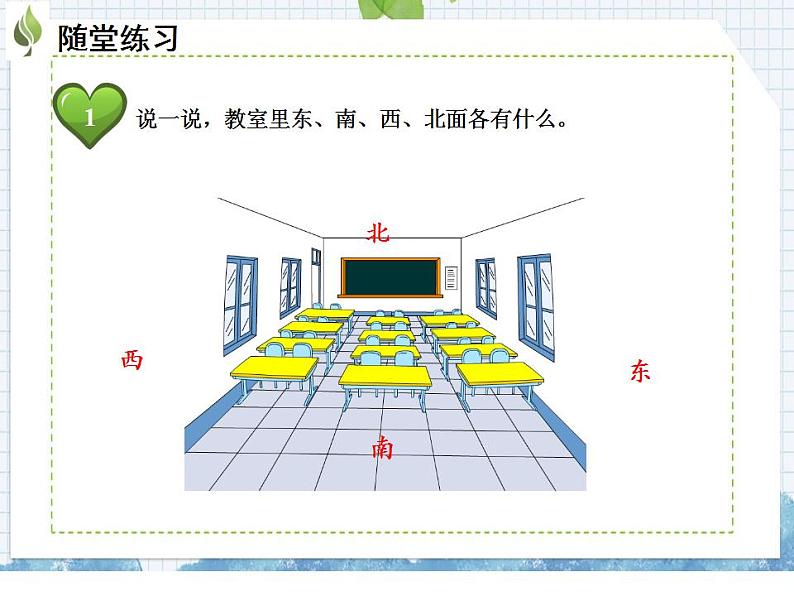 小学数学人教版三年级下册数学 1 位置与方向（一）课件（共35张PPT)07