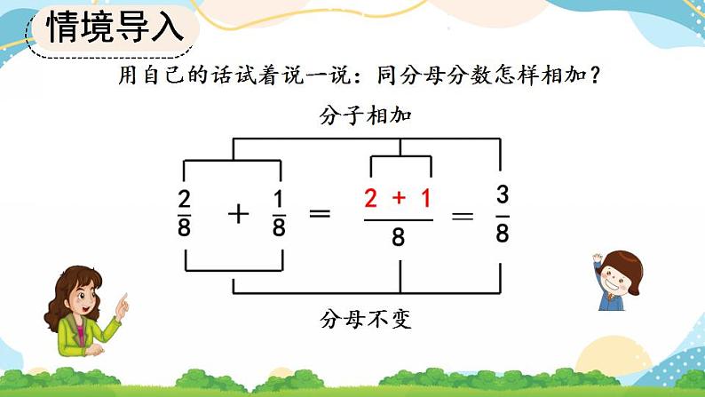 8.2.1 同分母分数的加、减法 课件+教案+练习06