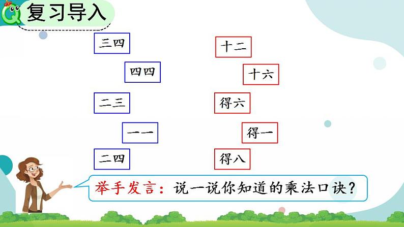 4.2.4 4和1的乘法口诀 课件+教案+练习02