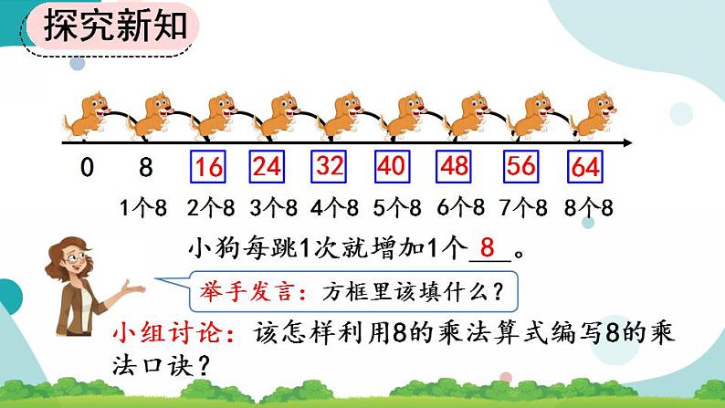 6.3 8的乘法口诀 课件+教案+练习04